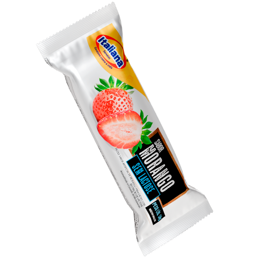 Picolé Zero Lactose Morango