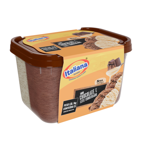 Sorvete de Chocolate e Leite Condensado