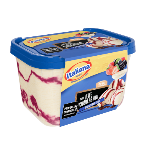 Leite Condensado com Frutas Vermelhas